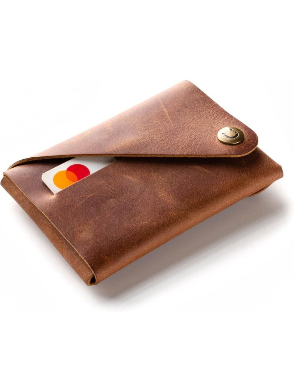 Minimalist Leather Wallet | Stylish Card Holder for Men & Women | Crazy Horse